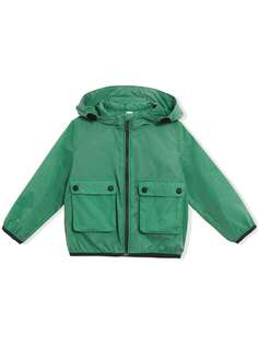 Burberry Kids непромокаемая куртка с капюшоном