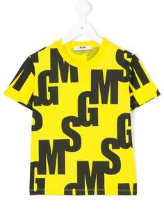 Msgm Kids футболка с логотипом