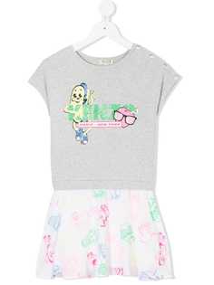 Kenzo Kids футболка-туника с принтом