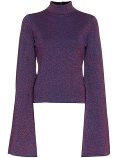 Solace London топ Dexel с высокой горловиной и люрексом