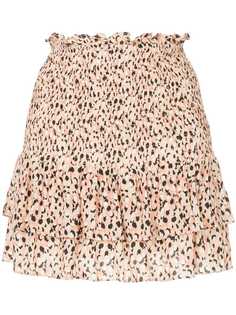 Suboo юбка с рюшами и леопардовым принтом