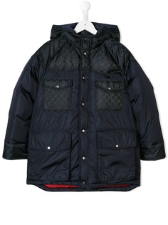 Gucci Kids пуховик с логотипом