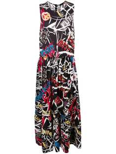 Love Moschino расклешенное платье свободного кроя с принтом