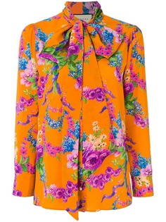 Gucci блузка с цветочным принтом