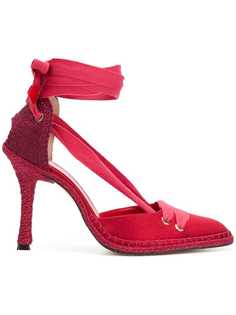 Castañer туфли-эспадрильи Castañer x Manolo Blahnik со шнуровкой