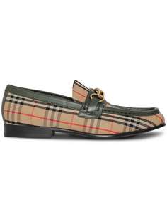 Burberry лоферы в клетку