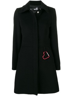 Love Moschino приталенное пальто