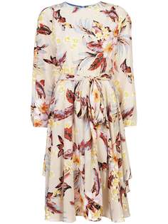 Dvf Diane Von Furstenberg платье с цветочным принтом и поясом