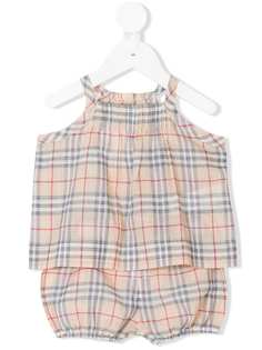 Burberry Kids костюм-двойка в клетку