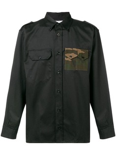 Gosha Rubchinskiy рубашка в стиле милитари с камуфляжными карманами