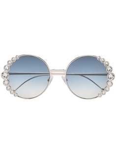 Fendi Eyewear круглые солнцезащитные очки