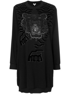 Kenzo платье-джемпер с тигром