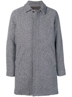 A.P.C. пальто с узором елочкой
