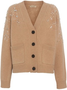 Burberry кардиган с декором из стразов