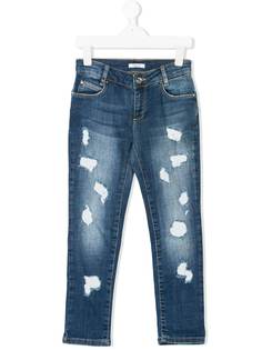 Liu Jo Kids джинсы с эффектом потертости