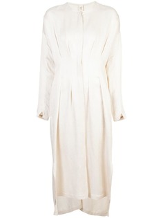 Zero + Maria Cornejo свободное платье-рубашка с круглым вырезом