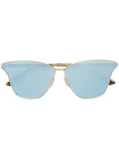 Mcq By Alexander Mcqueen Eyewear зеркальные солнцезащитные очки кошачий глаз