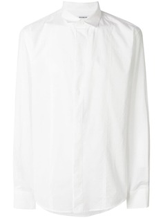 Dirk Bikkembergs рубашка классического кроя с фактурной выделкой