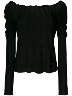 Giorgio Armani Vintage прозрачная ребристая блузка