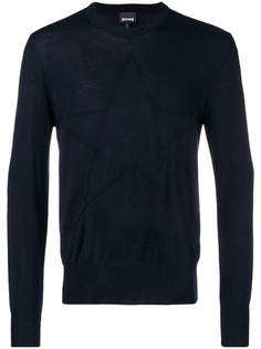 Just Cavalli приталенный свитер с длинными рукавами