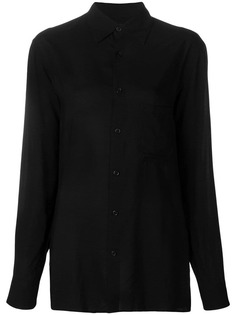 Yohji Yamamoto однотонная рубашка на пуговицах