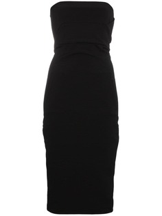 Rick Owens приталенное платье миди без бретелек