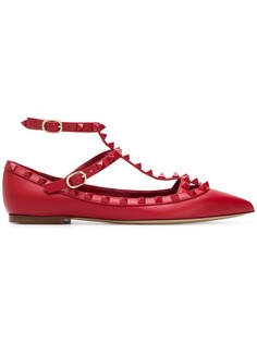 Valentino балетки с заклепками Valentino Garavani Rockstud
