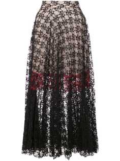 Christopher Kane прозрачная кружевная юбка