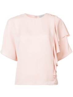 Jason Wu топ с короткими рукавами с оборками
