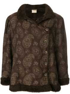 Krizia Vintage короткое пальто с узором пейсли