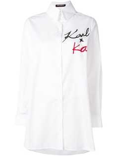 Karl Lagerfeld поплиновая рубашка Karl X Kaia с логотипом