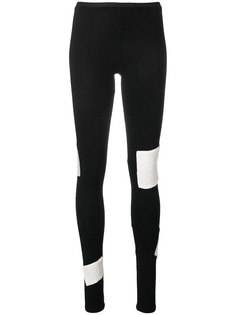 Yohji Yamamoto леггинсы с контрастными вставками