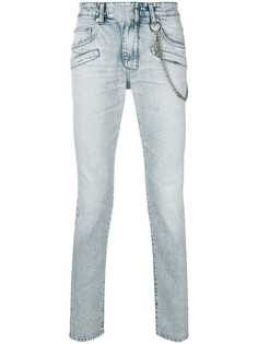 Pierre Balmain джинсы в байкерском стиле