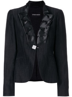 Giorgio Armani Vintage куртка в полоску с контрастным воротником
