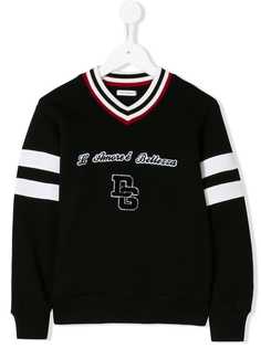 Dolce & Gabbana Kids свитер с вышивкой