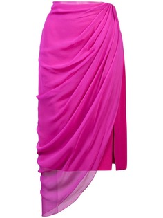 Prabal Gurung асимметричная юбка со сборкой