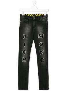 John Richmond Junior подростковые джинсы с аппликацией