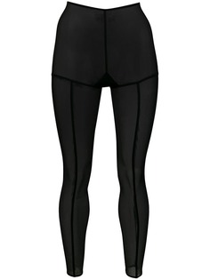 Ann Demeulemeester полупрозрачные леггинсы