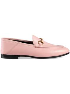 Gucci лоферы Brixton с фирменной пряжкой
