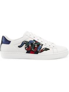 Gucci кроссовки Ace с вышивкой