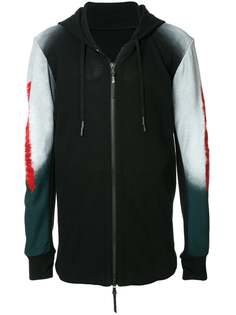 11 By Boris Bidjan Saberi толстовка с капюшоном с тонально-градиентным принтом