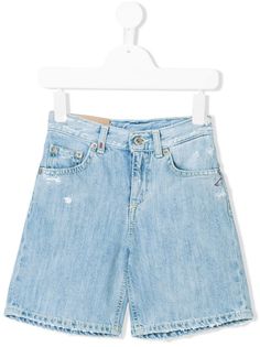 Dondup Kids джинсовые шорты с эффектом потертости
