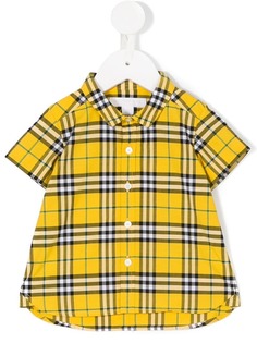 Burberry Kids рубашка в клетку