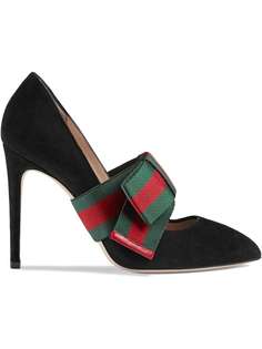 Gucci туфли-лодочки со съемным бантом Web