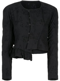 Comme Des Garçons Vintage пиджак с цветочной вышивкой