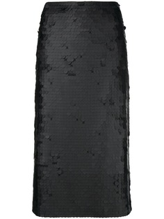 Fabiana Filippi юбка-карандаш с вышивкой