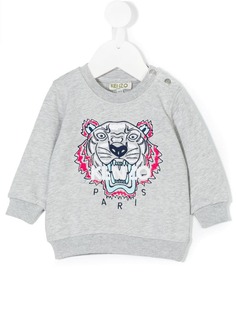 Kenzo Kids толстовка с принтом тигра