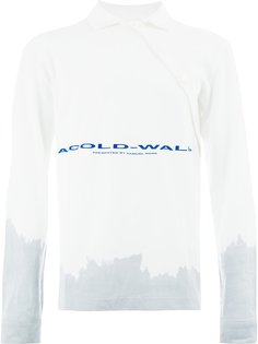 A-Cold-Wall* рубашка-поло с длинными рукавами с логотипом