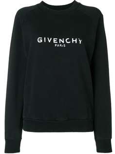 Givenchy толстовка с состаренным логотипом