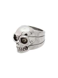 Alexander McQueen кольцо Divided Skull